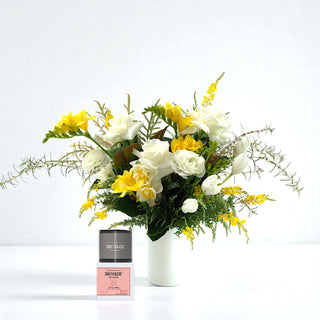 Spring Garden Flowers & Candle Gift