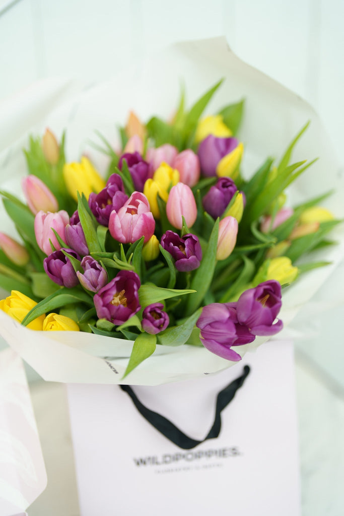 Wild Poppies Tulips - Wild Poppies -  Flower - Same Day Flower Delivery Auckland - Auckland Flower Delivery \ Florists - boutique gift boxes