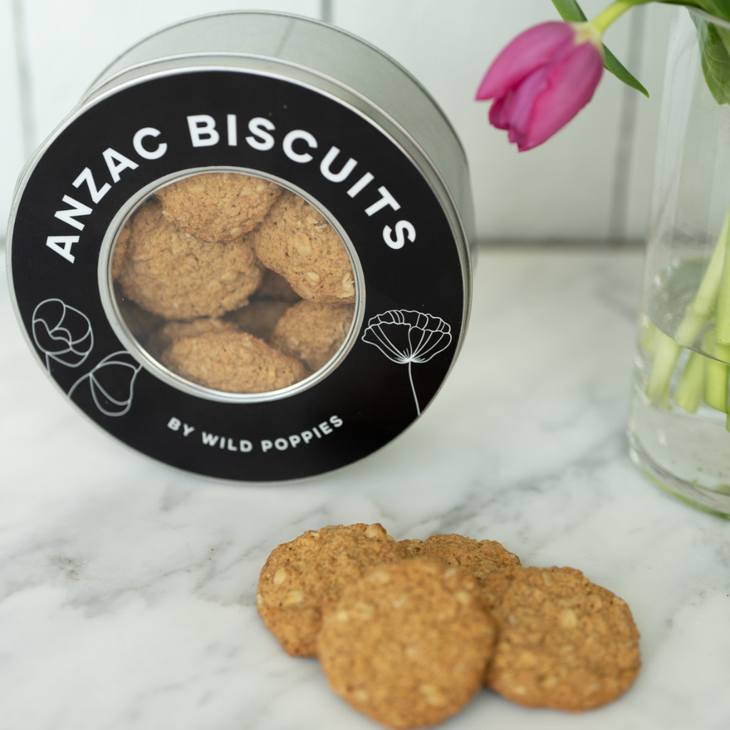 Tulips and Anzac Biscuit Special - Wild Poppies -  Gift - Same Day Flower Delivery Auckland - Auckland Flower Delivery \ Florists - boutique gift boxes 