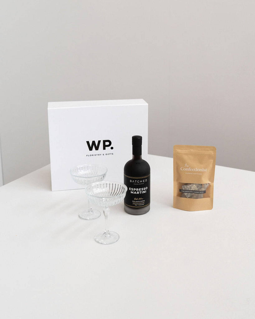 Batched Espresso Martini Gift - Wild Poppies -  Flower - Same Day Flower Delivery Auckland - Auckland Flower Delivery \ Florists - boutique gift boxes