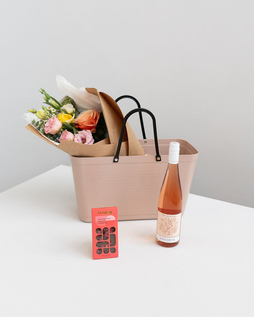 Blush Bloom Summer Gift Bag - Wild Poppies -  Flower - Same Day Flower Delivery Auckland - Auckland Flower Delivery \ Florists - boutique gift boxes
