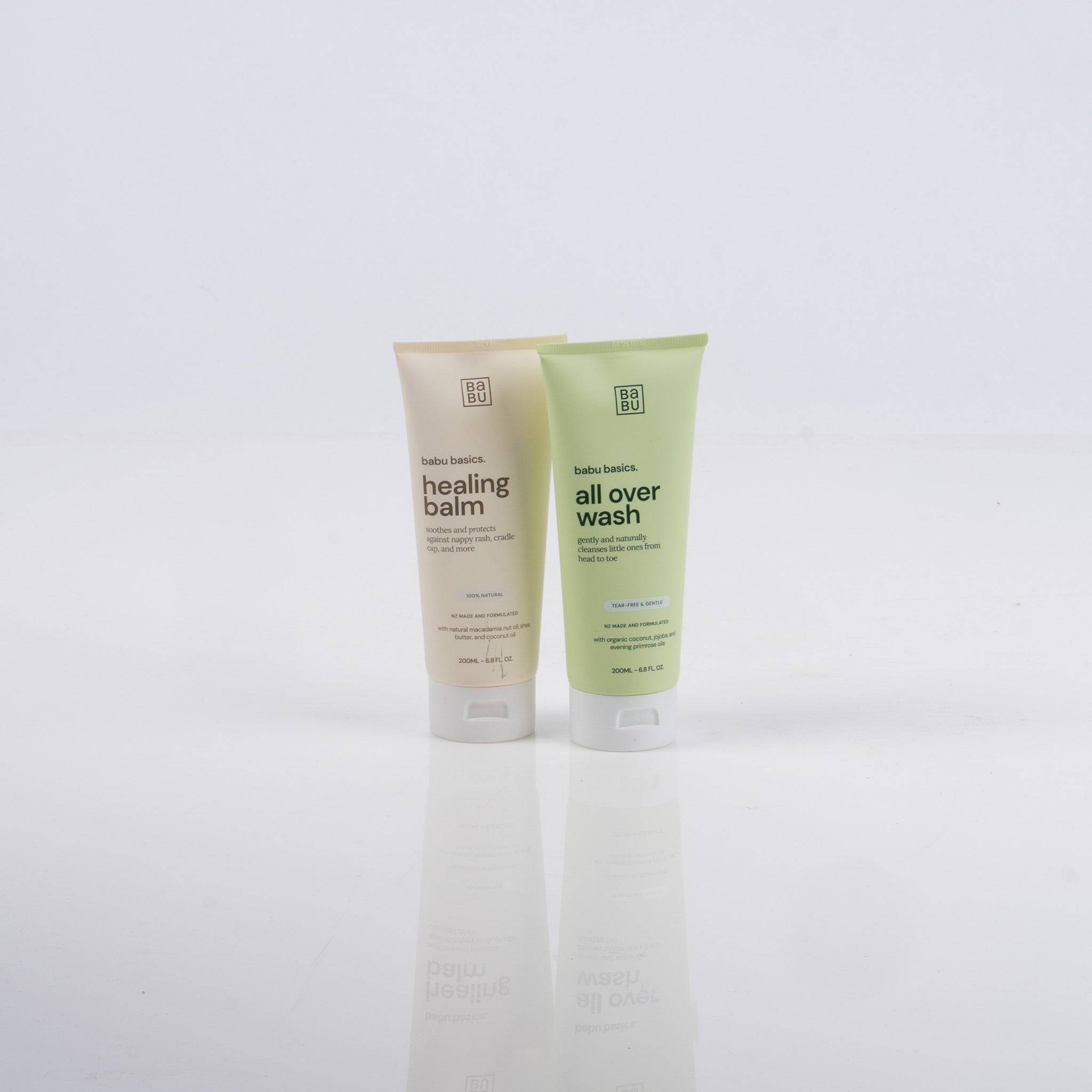 Wild Poppies Babu Basics Baby Care Duo - Wild Poppies -  Flower - Same Day Flower Delivery Auckland - Auckland Flower Delivery \ Florists - boutique gift boxes 