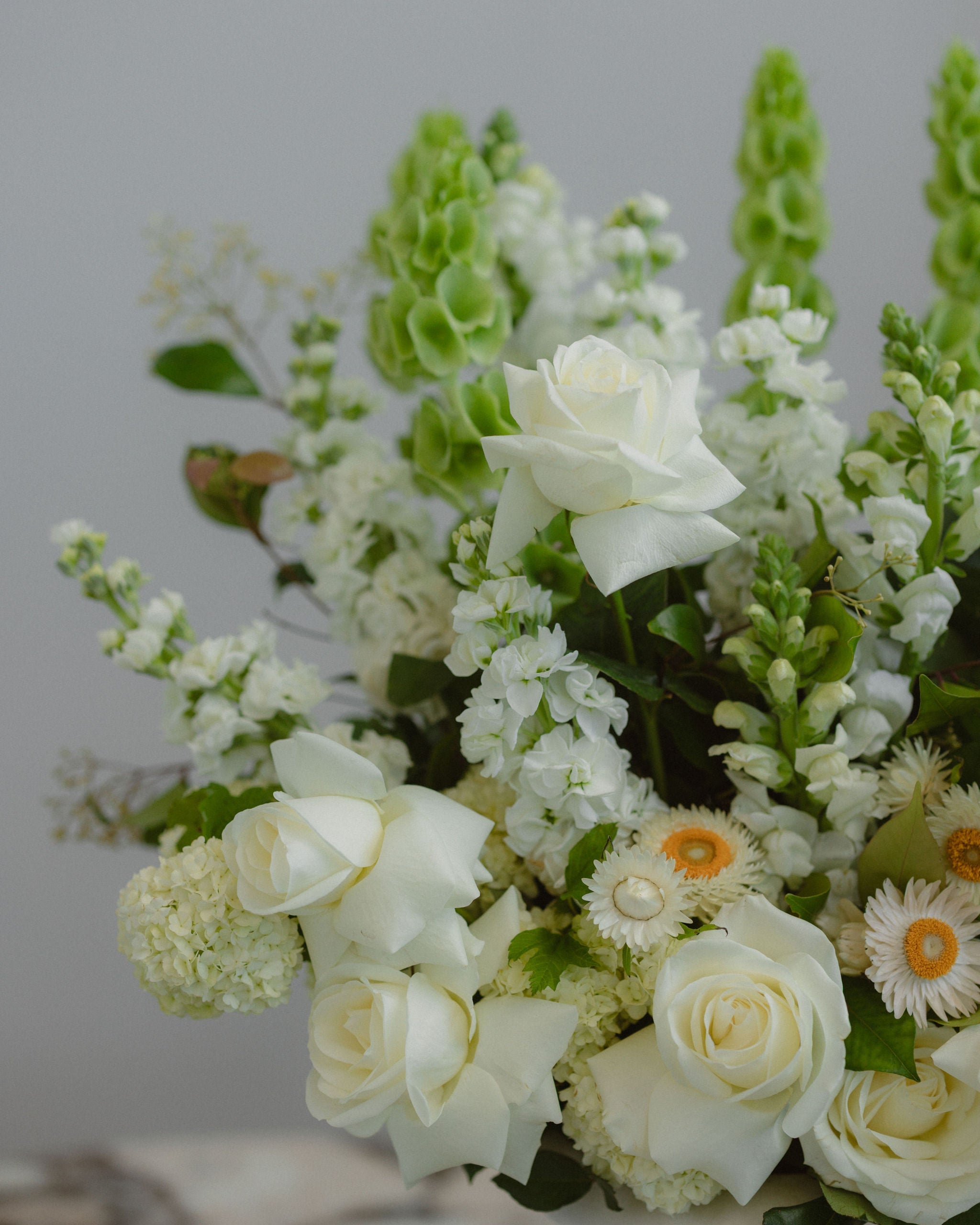 Fresh White & Greens Showstopper Bouquet - Wild Poppies -  Flower - Same Day Flower Delivery Auckland - Auckland Flower Delivery - Florists - boutique gift boxes