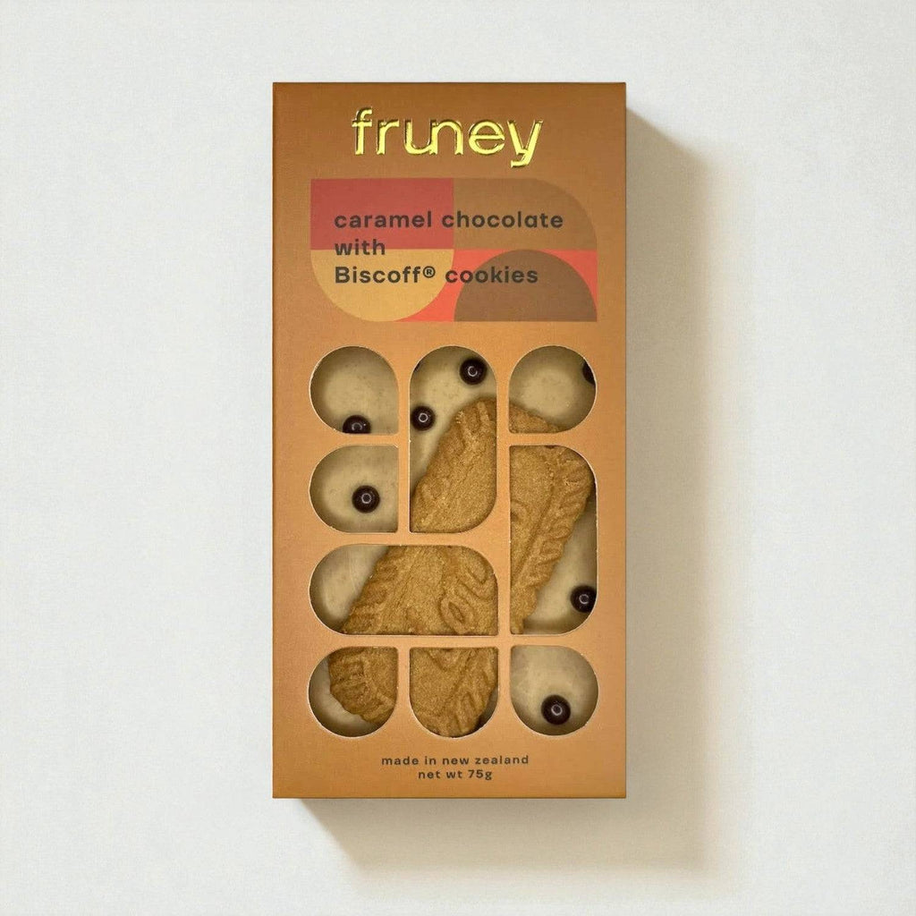 Box of caramel chocolate with Biscoff cookies by fruney - Wild Poppies -  Flower - Same Day Flower Delivery Auckland - Auckland Flower Delivery \ Florists - boutique gift boxes