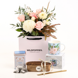 Limited Edition Tea Loaf Gift Set (Free Mug Included) - Wild Poppies -  Flower - Same Day Flower Delivery Auckland - Auckland Flower Delivery \ Florists - boutique gift boxes