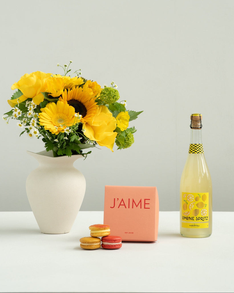 Limone Spritz Flower & Gift Set - Wild Poppies -  Flower - Same Day Flower Delivery Auckland - Auckland Flower Delivery \ Florists - boutique gift boxes