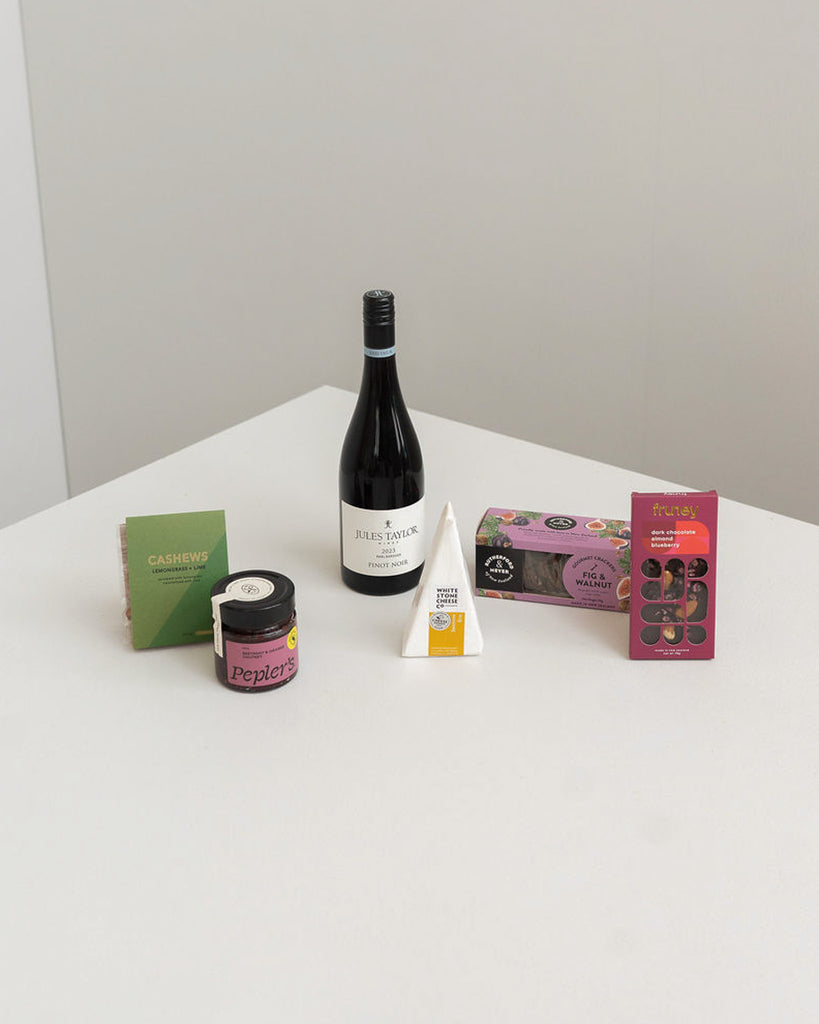 Pinot Noir Gift Hamper - Wild Poppies -  Flower - Same Day Flower Delivery Auckland - Auckland Flower Delivery \ Florists - boutique gift boxes