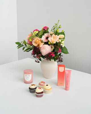 Ruby Peach Posy & Ecoya Gift Set