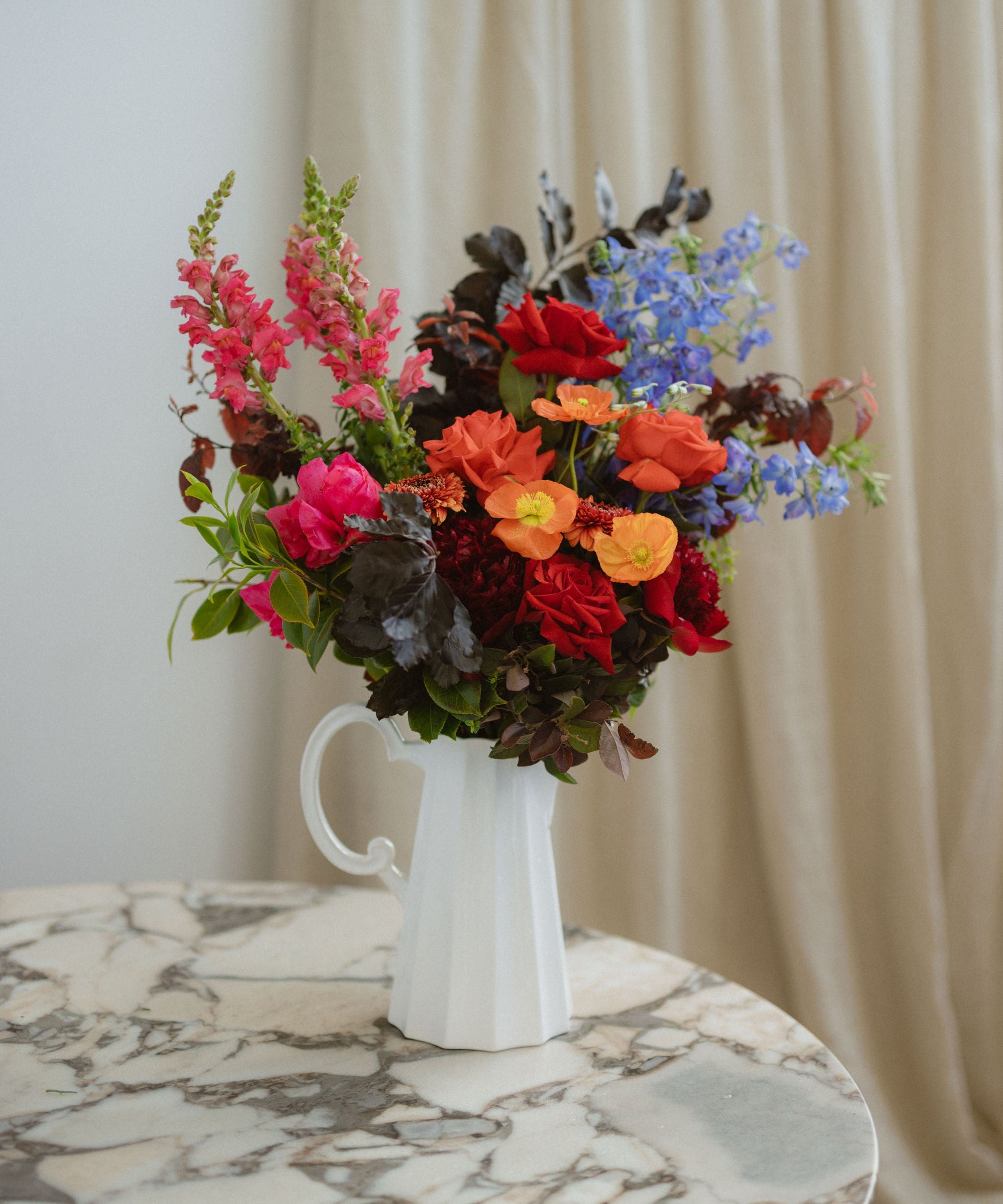 Summer Vibrant Showstopper Arrangement - Wild Poppies -  Flower - Same Day Flower Delivery Auckland - Auckland Flower Delivery - Florists - boutique gift boxes