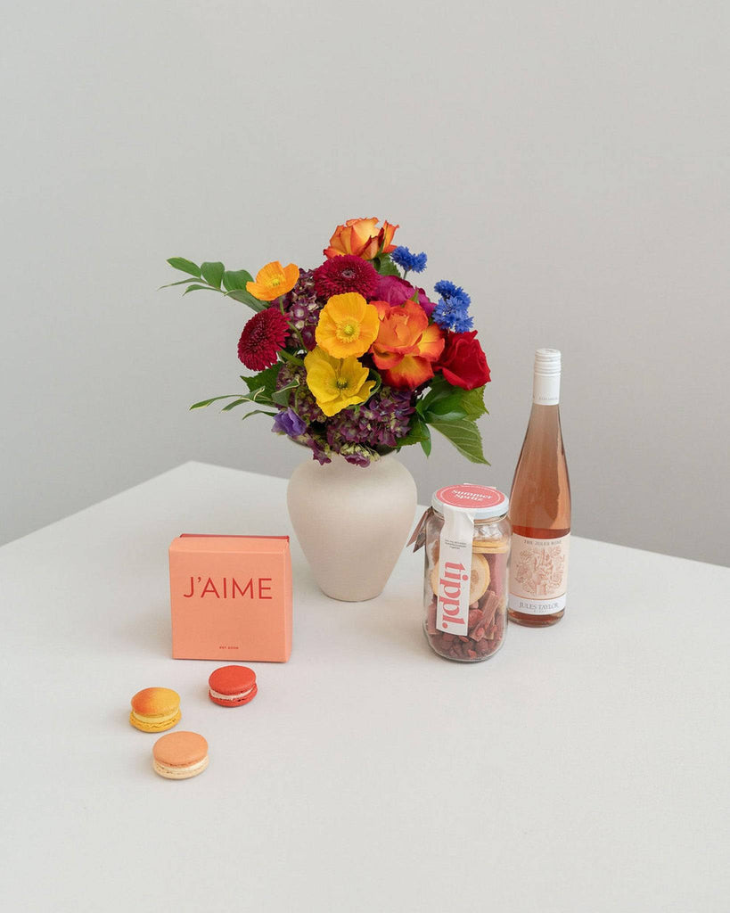 Summer & Sunshine Gift Set - - Wild Poppies -  Flower - Same Day Flower Delivery Auckland - Auckland Flower Delivery \ Florists - boutique gift boxes