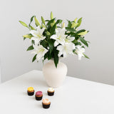 Fresh White Lilies - Wild Poppies -  Flower - Same Day Flower Delivery Auckland - Auckland Flower Delivery - Florists - boutique gift boxes
