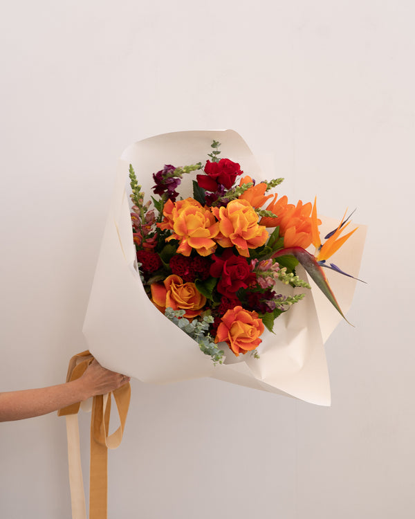 Market Bouquet - Bright Oranges - Wild Poppies -  Flower - Same Day Flower Delivery Auckland - Auckland Flower Delivery - Florists - boutique gift boxes