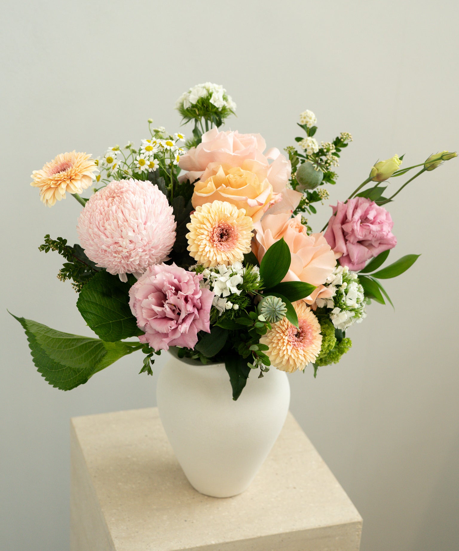 The Pastel Florists Choice Posy - Wild Poppies -  Flower - Same Day Flower Delivery Auckland - Auckland Flower Delivery - Florists - boutique gift boxes