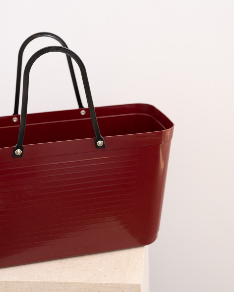 Hinza Carry Bag Maroon -Wild Poppies -  Flower - Same Day Flower Delivery Auckland - Auckland Flower Delivery - Florists - boutique gift boxes