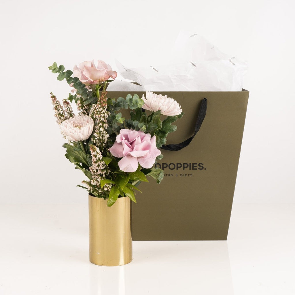 Lilac Birthday Cake Gift Set - Wild Poppies -  Gift - Same Day Flower Delivery Auckland - Auckland Flower Delivery \ Florists - boutique gift boxes 
