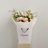Pretty in Peach Bouquet - Wild Poppies -  Flower - Same Day Flower Delivery Auckland - Auckland Flower Delivery - Florists - boutique gift boxes