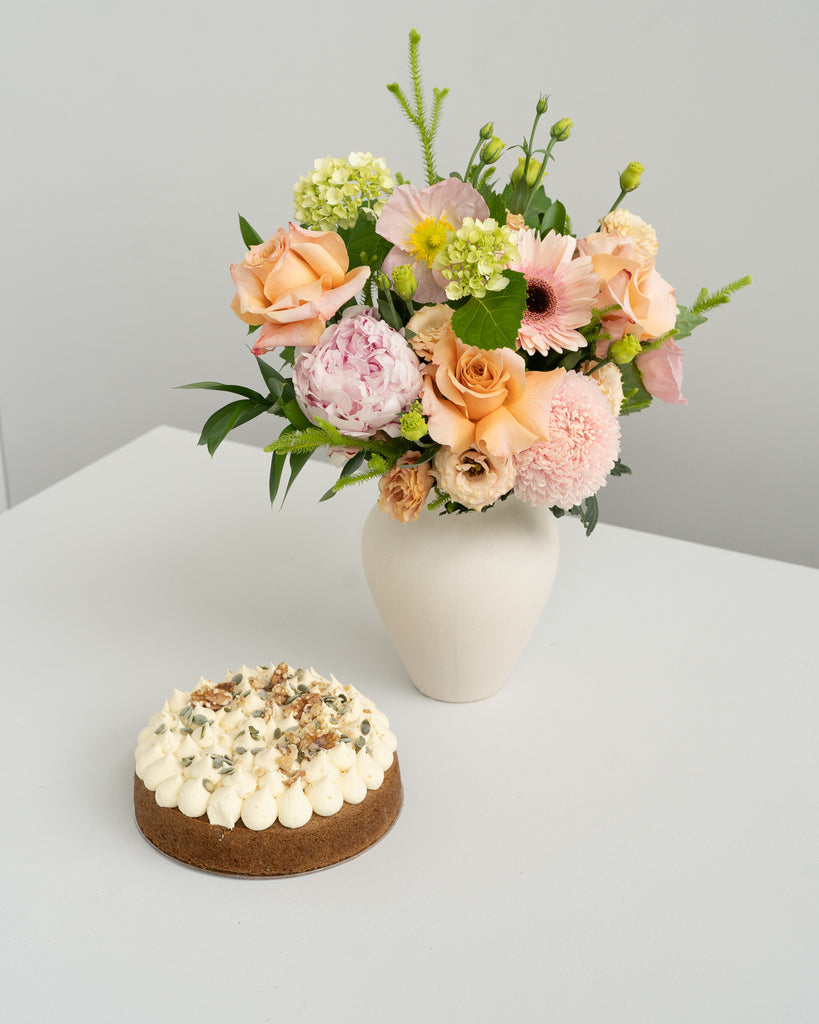 Peachy Posy and Claire's Cake - Wild Poppies -  Flower - Same Day Flower Delivery Auckland - Auckland Flower Delivery - Florists - boutique gift boxes