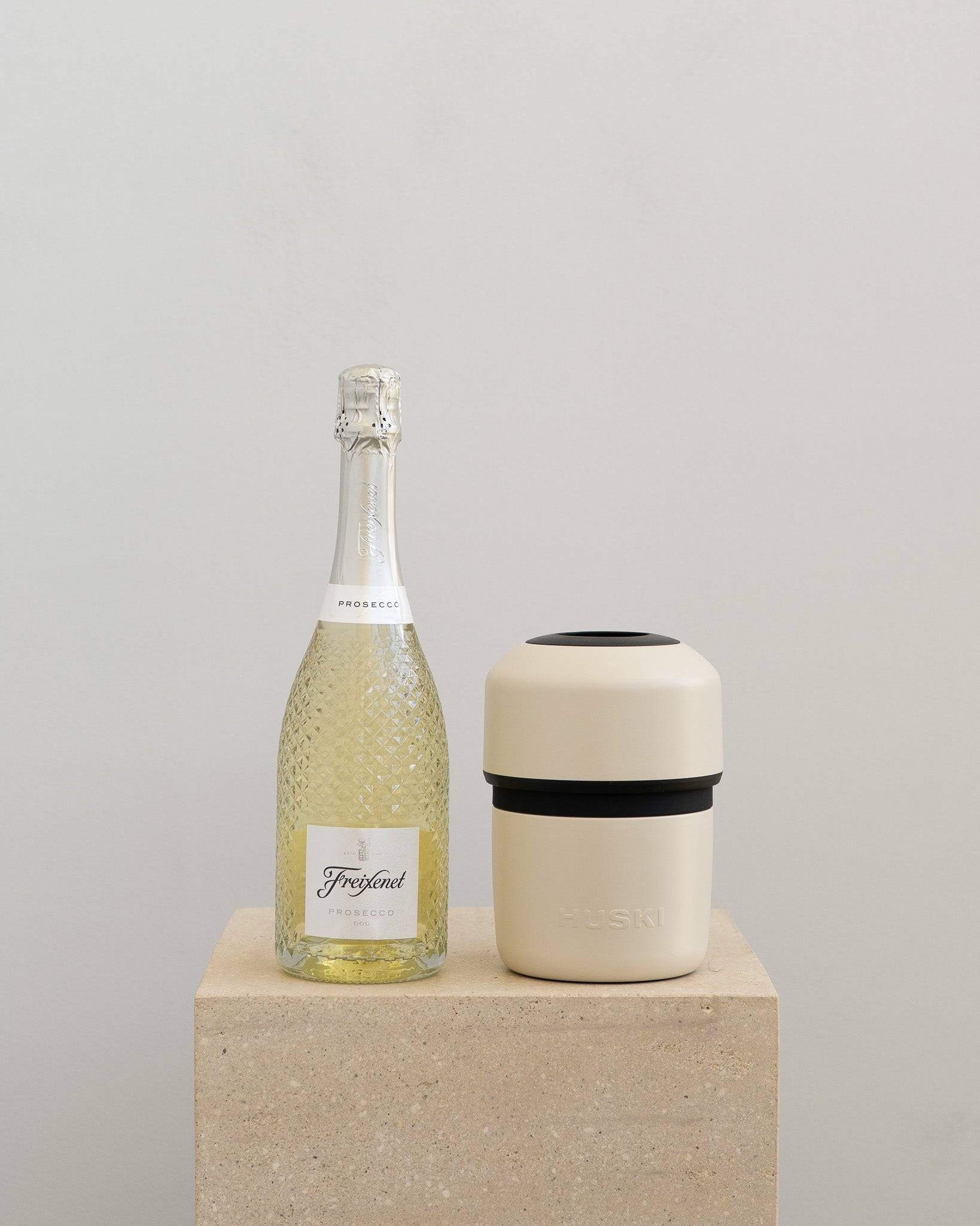 Sparkling Prosecco and Huski Champagne Cooler - Wild Poppies -  Flower - Same Day Flower Delivery Auckland - Auckland Flower Delivery - Florists - boutique gift boxes