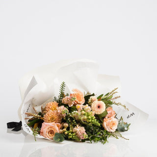 Wildly Peach Garden Flower Bouquet