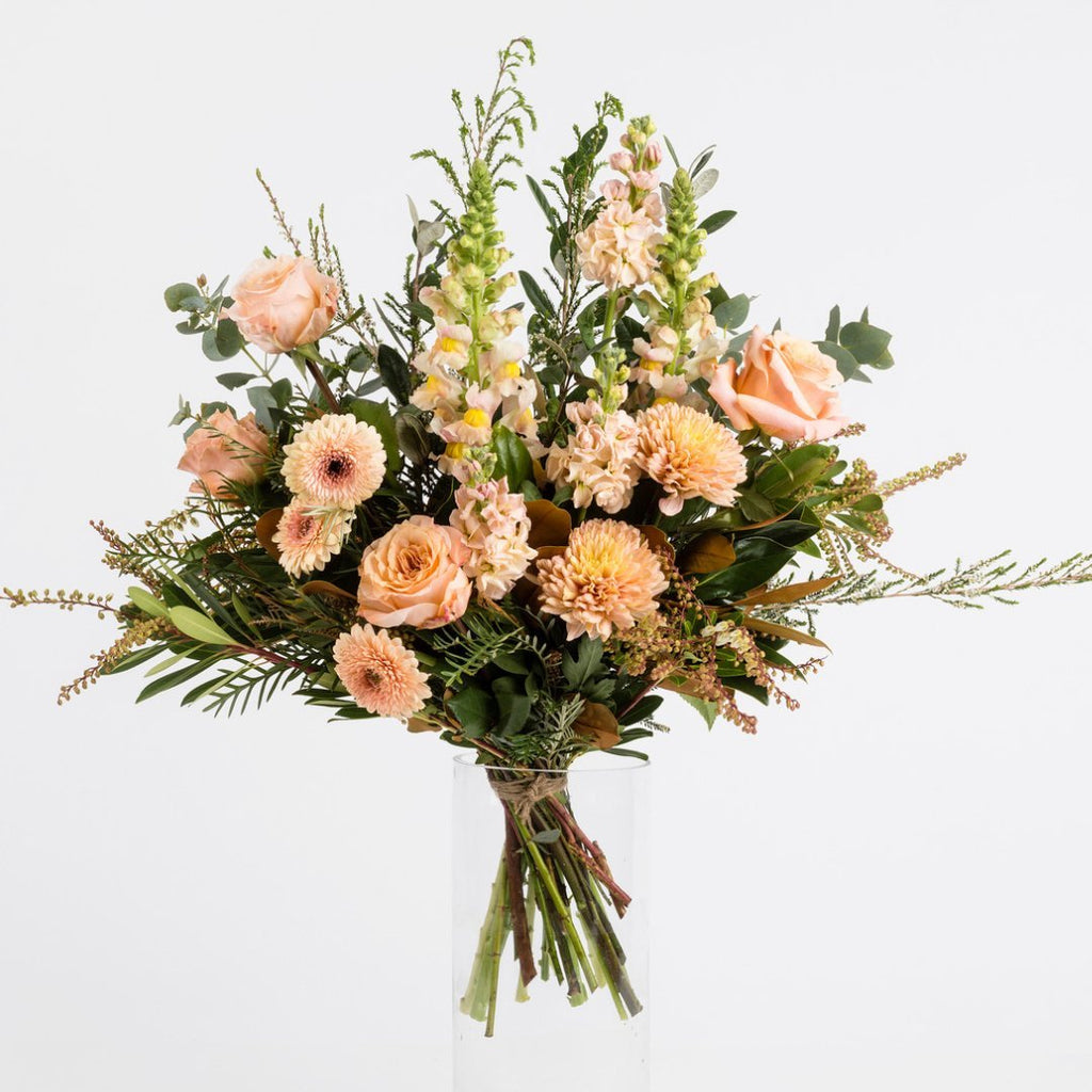 Wildly Peach Garden Flower Bouquet - Wild Poppies -  Flower - Same Day Flower Delivery Auckland - Auckland Flower Delivery \ Florists - boutique gift boxes 