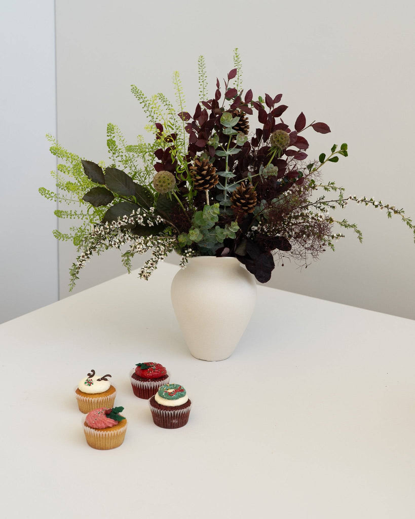 Christmas Fresh Pine Posy -Wild Poppies -  Flower - Same Day Flower Delivery Auckland - Auckland Flower Delivery - Florists - boutique gift boxes