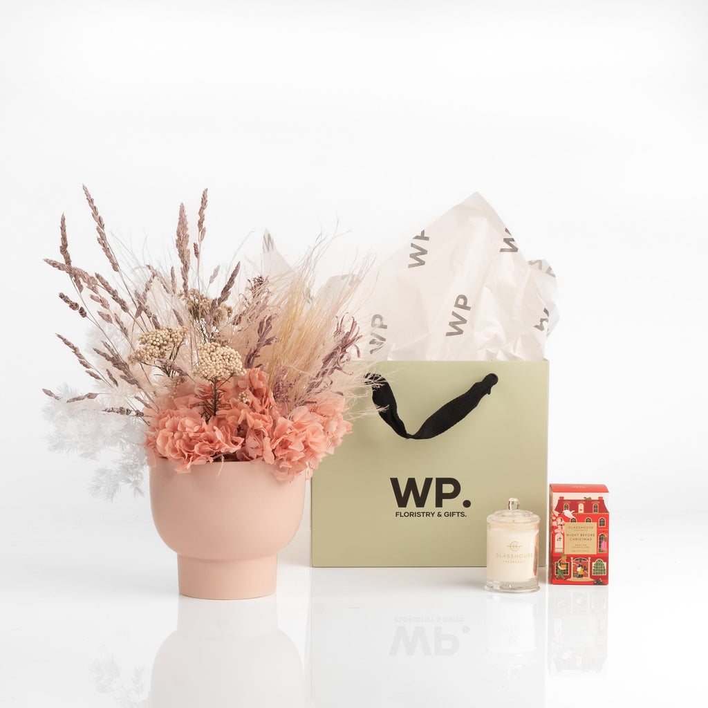 Blush Everlasting Glasshouse Gift - Wild Poppies Gift Wild Poppies