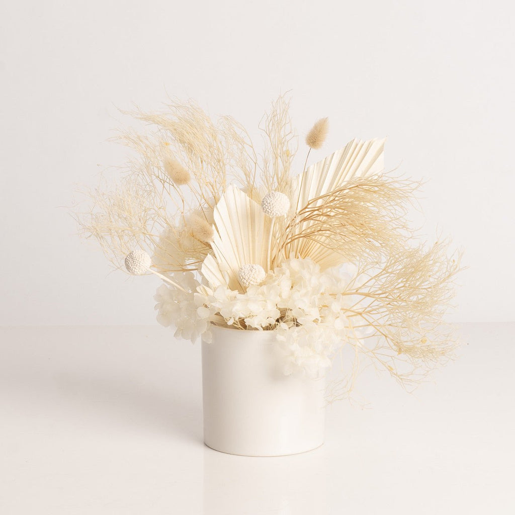 Dried White Vase Arrangement - Premium Flower from Wild Poppies - Just $119! Shop now at Wild Poppies