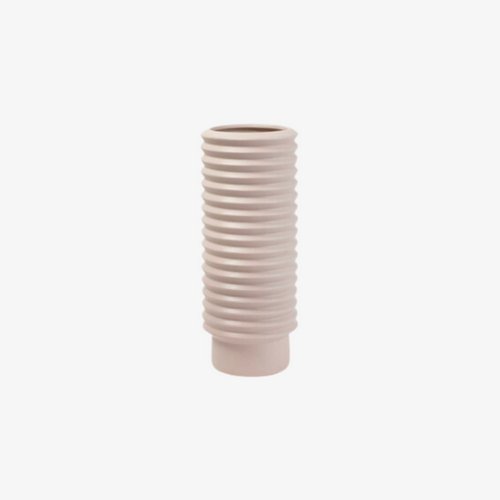 Nude Ribbed Vase - Premium Add-On from Zest - Just $29.95! Shop now at Wild Poppies