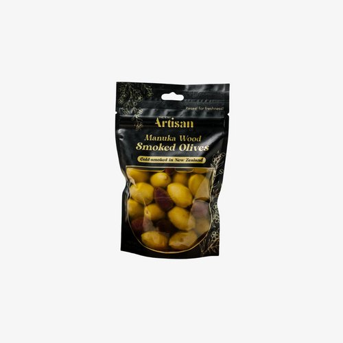 The Kiwi Artisan Manuka Smoked Olives - Premium Add-On from Kiwi Artisan Co - Just $12.50! Shop now at Wild Poppies