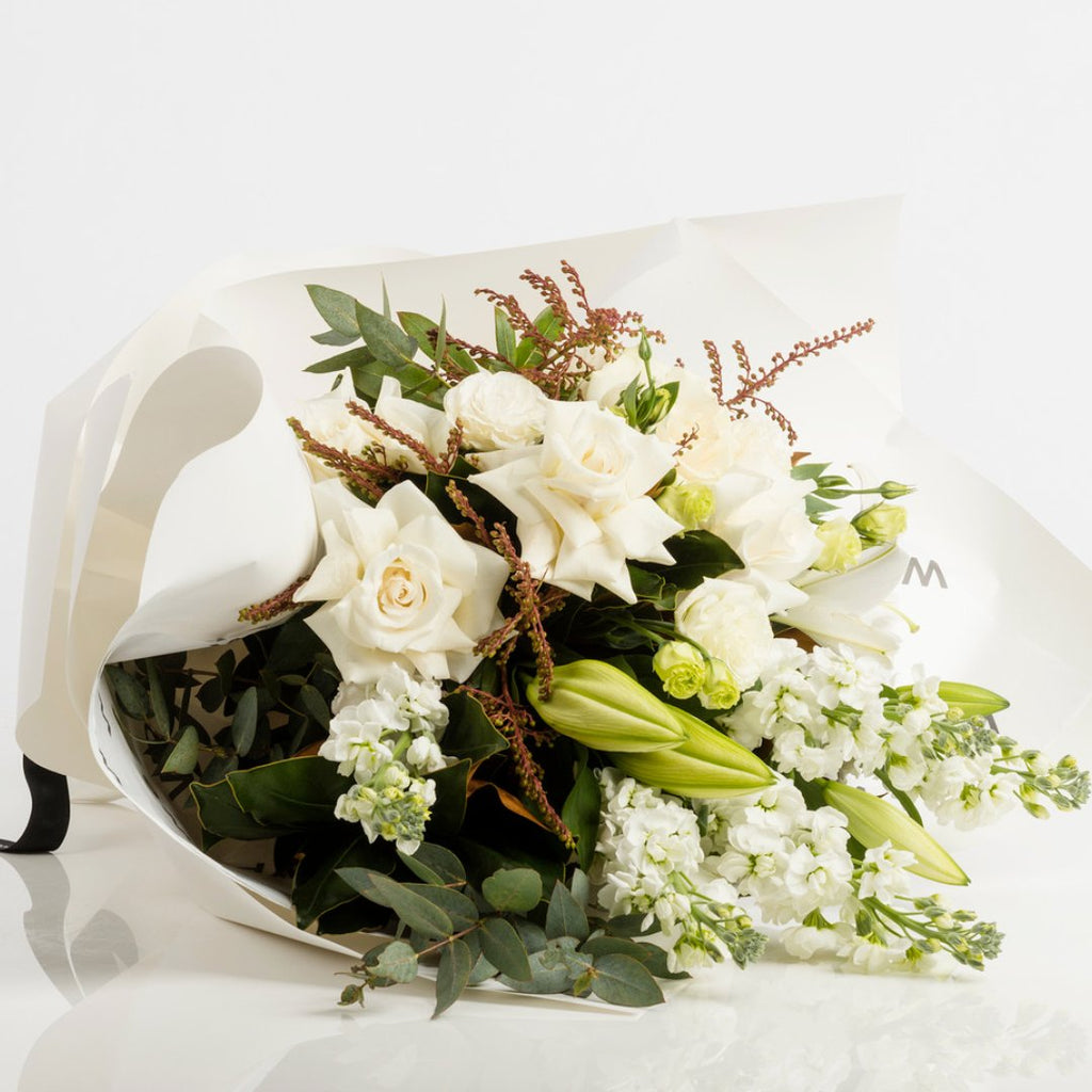 Fresh Whites and Green Bouquet - Premium Flower from Wild Poppies - Just $169! Shop now at Wild Poppies