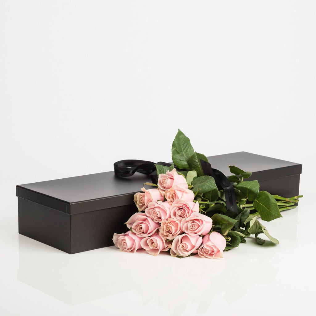 Boxed Pink Roses - Premium Flower from Wild Poppies - Just $199! Shop now at Wild Poppies